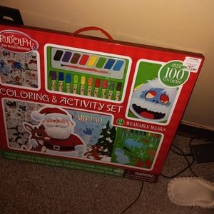 ART KIT FOR CHRISTMAS GIFT and S 6-8 TODDLER ELF ON THE SHELF PJS